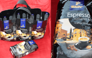Tasche aus Kaffeeverpackungen nähen ohne Stoff