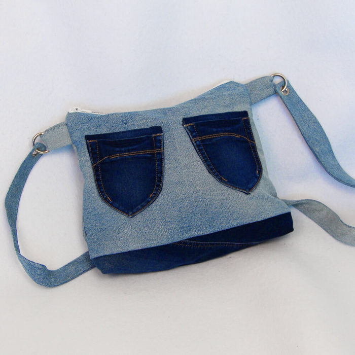 Handtasche Milano Schnittmuster - genäht aus einer alten Jeans 1