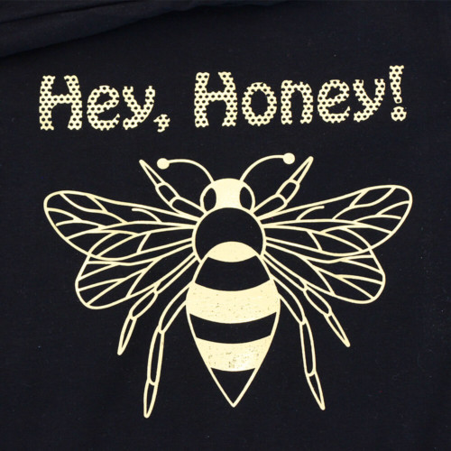 Plotterdatei Biene mit Sprüchen - Hey Honey nur Plott