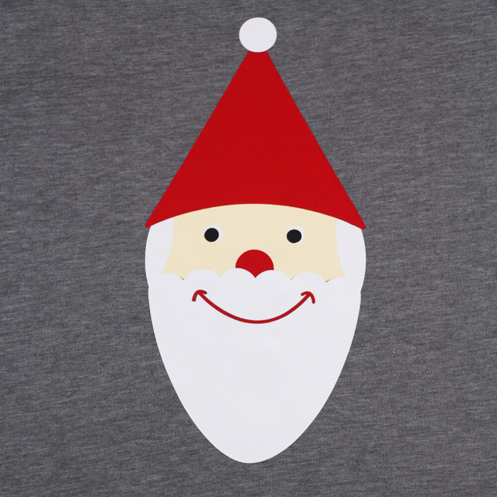 Schnittmuster und Plotterdatei Nikolaus - mit Flexfolie auf einem Shirt nah