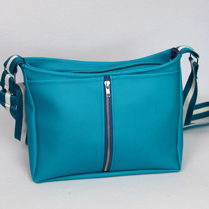 Handtasche Rio Schnittmuster - elegante Variante aus Kunstleder frontal