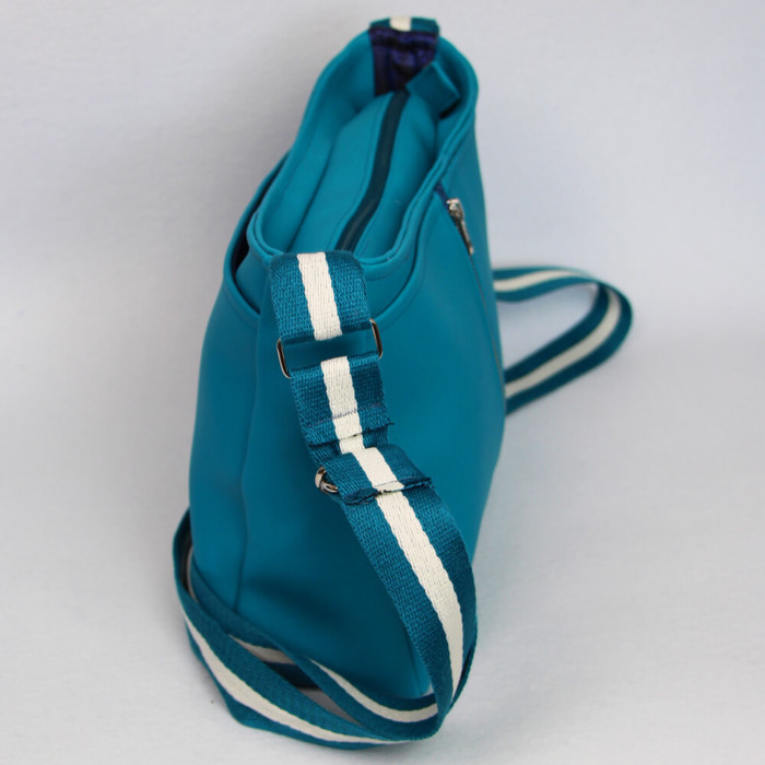 Handtasche Rio Schnittmuster - elegante Variante aus Kunstleder seitlich