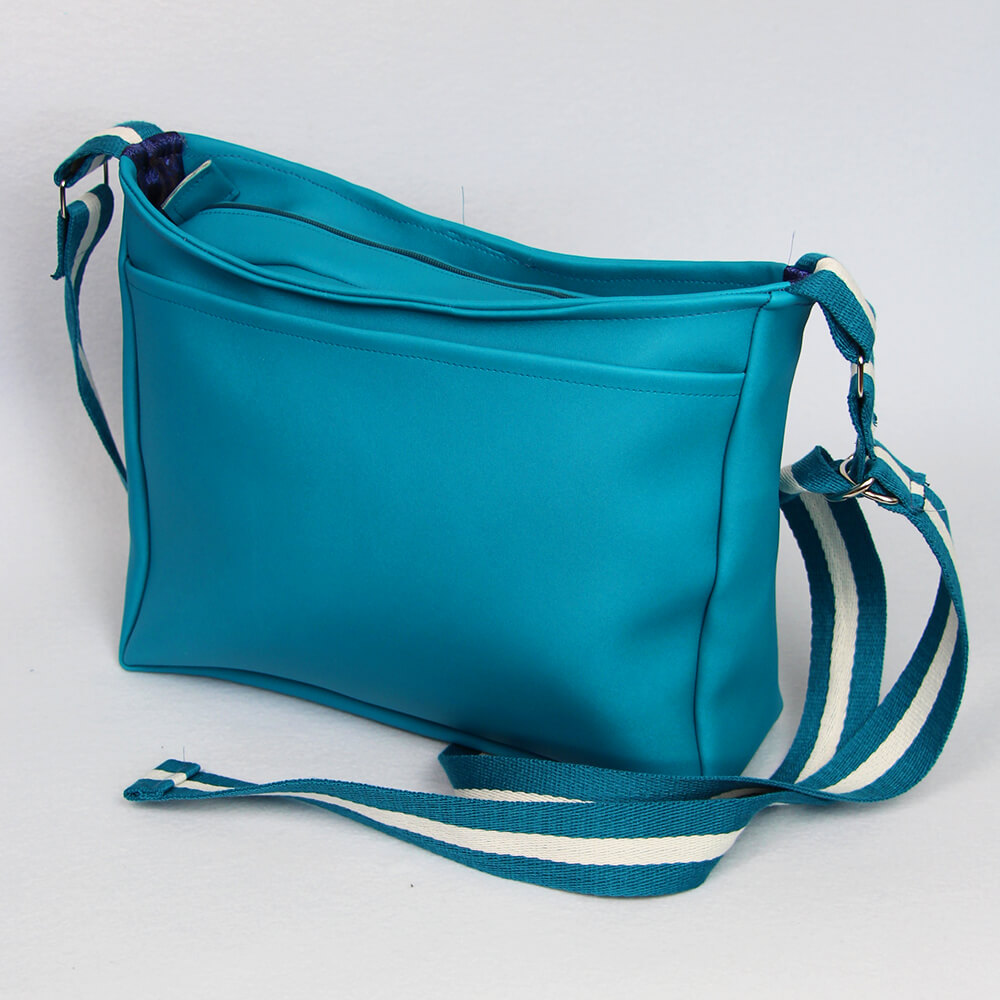 Handtasche Rio Schnittmuster - elegante Variante aus Kunstleder von hinten