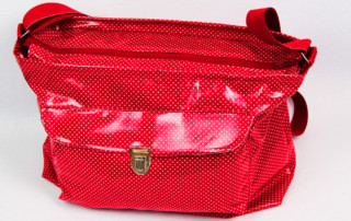 Tasche mit Reißverschluss nähen - mit Aussentasche und Innenfächern - Tasche Luzern 1