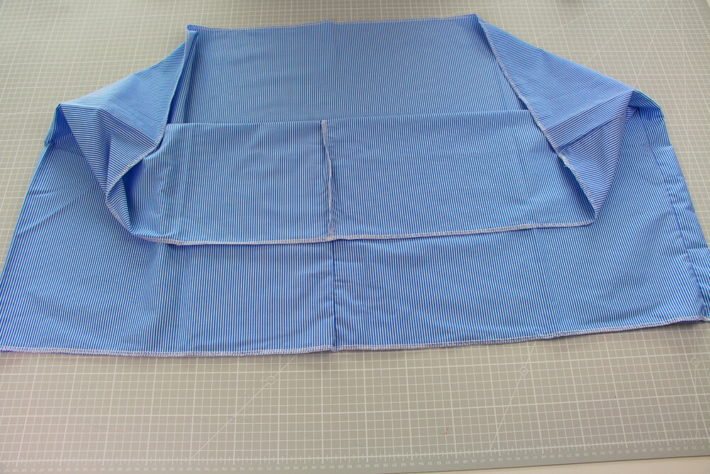Einfaches Kleid selber nähen ohne Schnittmuster - 04 fertige Schnittteile