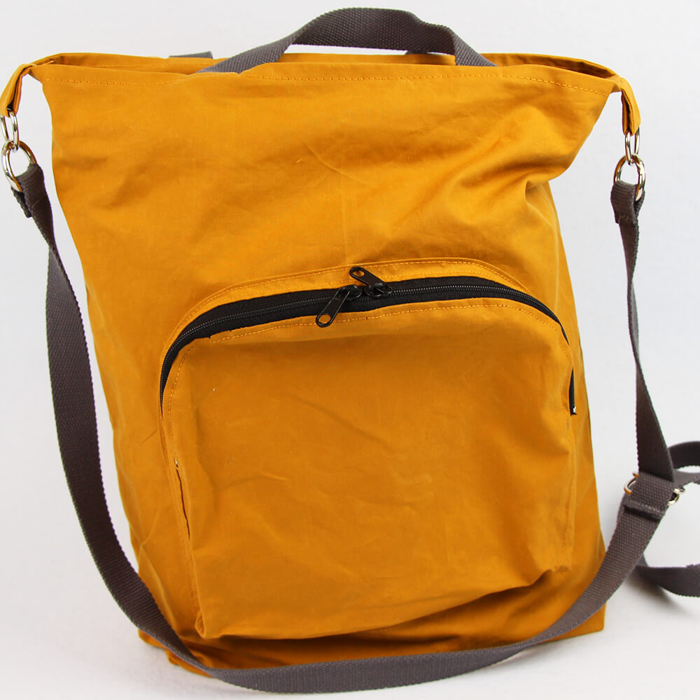 Tasche Emden Schnittmuster - Tasche mit Reißverschluss und Innentaschen von vorne