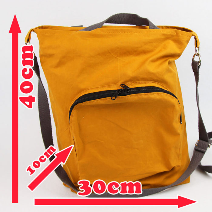 Tasche Emden Schnittmuster - Tasche mit Reißverschluss und Innentaschen mit Massen