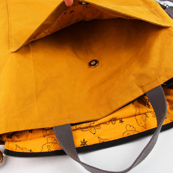 Tasche Emden Schnittmuster - Tasche mit Reißverschluss und Innentaschen 2 Tasche mit Magnetknopf