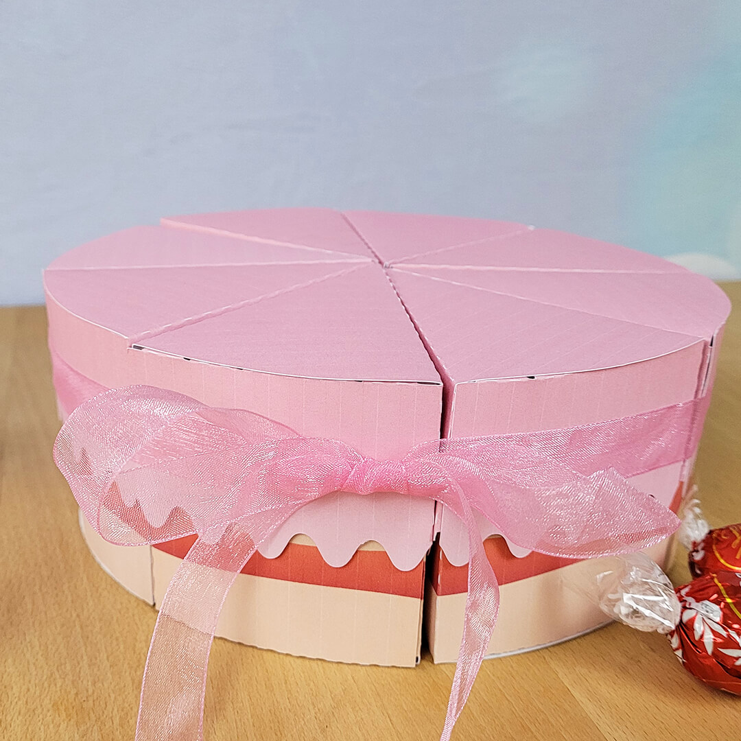Torten-Geschenk-Box Plotterdatei und Digipaper