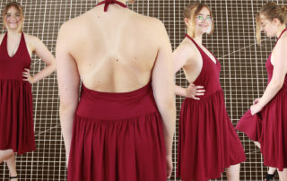 Einfaches Kleid nähen - rückenfrei mit Neckholder Schnittmuster Kleid Lorelei