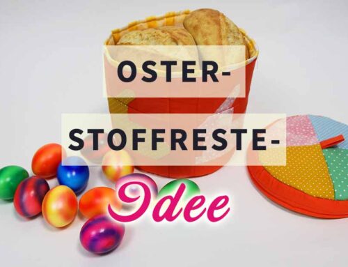 Stoffreste? 🌷🍞🧺🐇 Genial genäht zum DIY-Patchwork Brotkörbchen für Ostern!