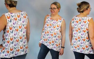 Leichtes Musselin Top für den Sommer - Schnittmuster Top Tiana