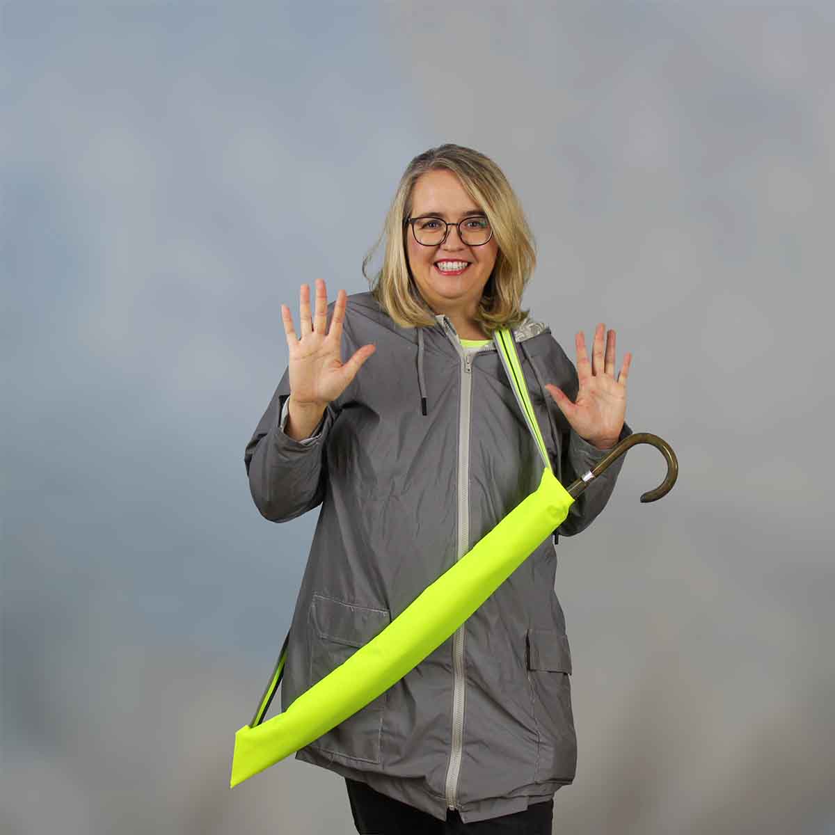 Regenschirmtasche Derry nähen mit Freebie Schnittmuster- Hände frei