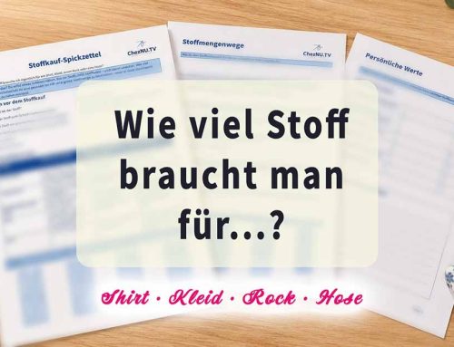 Wie viel Stoff braucht man? Faustregeln für Shirt, Kleid, Rock und Hose