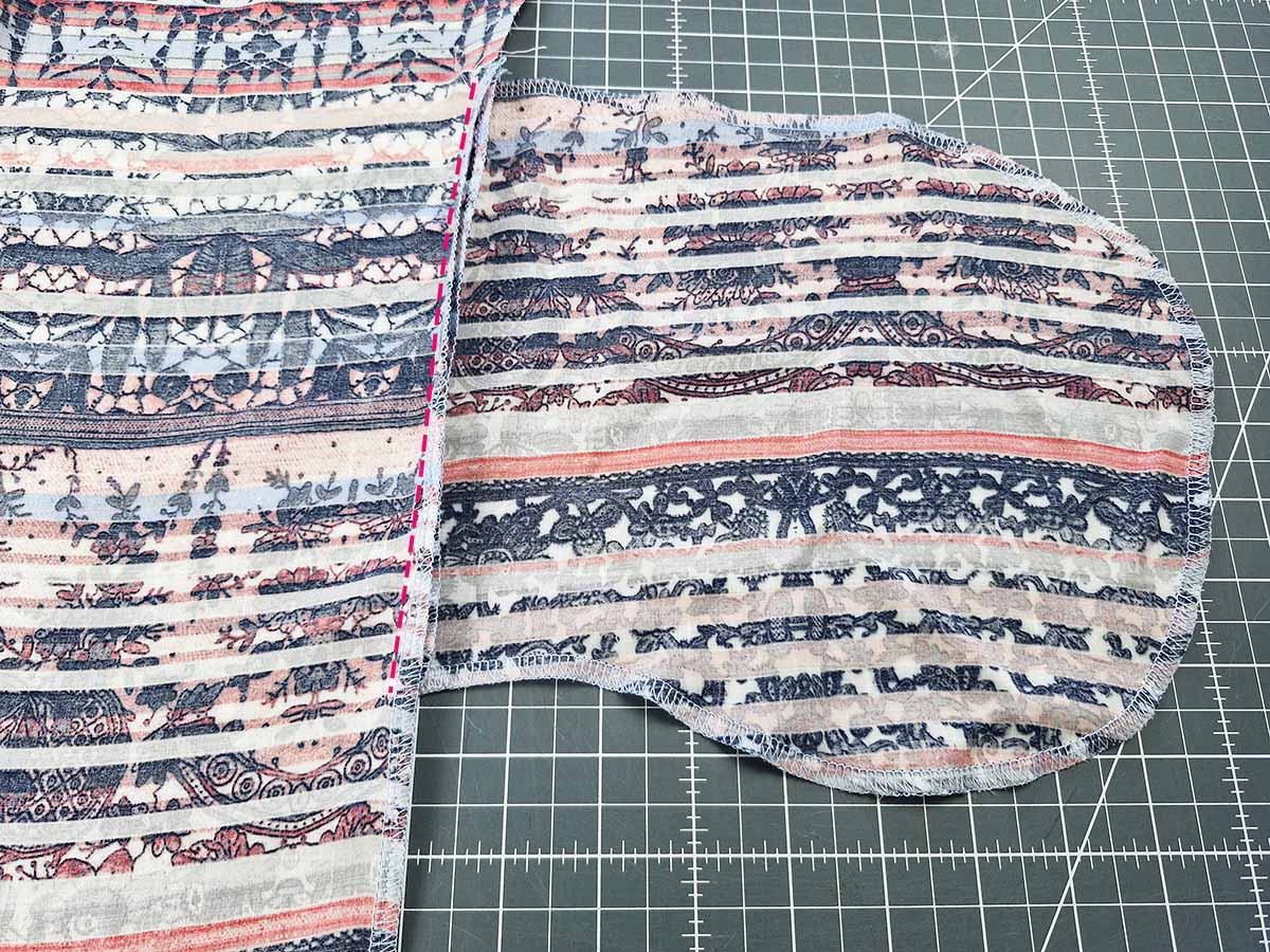 Taschen an ein Kleid aus Webware nähen